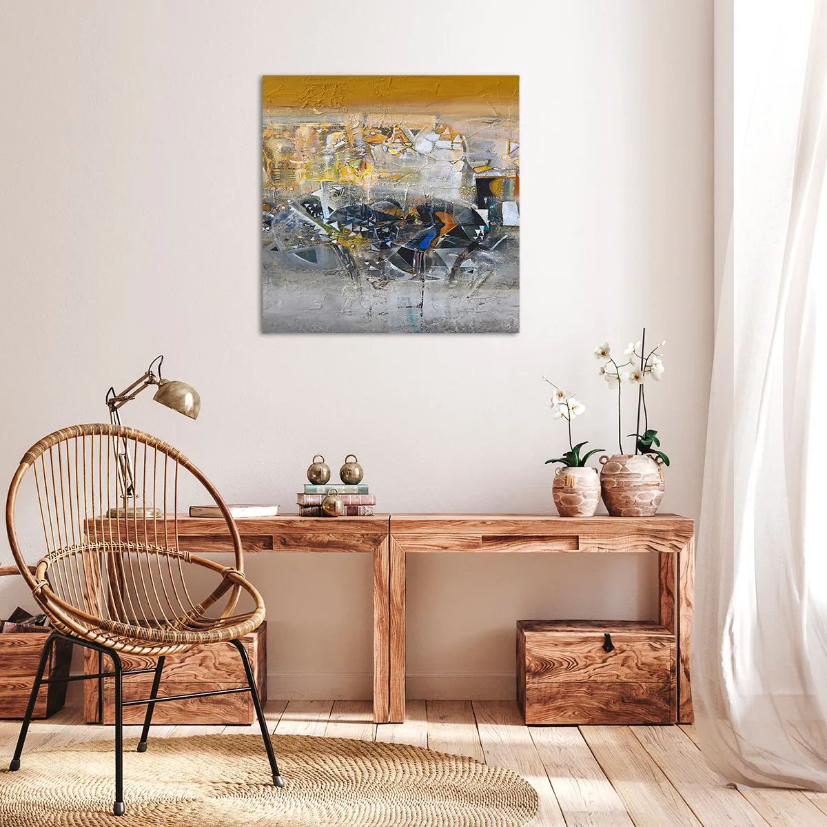 Impression sur toile - Image sur toile - Tout se met en place - 30x30 cm