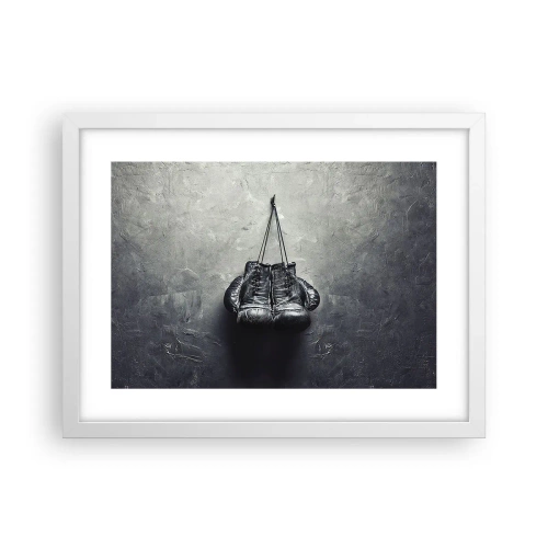 Affiche dans un cadre blanc - Poster - Un temps pour se battre et un temps pour la paix - 40x30 cm