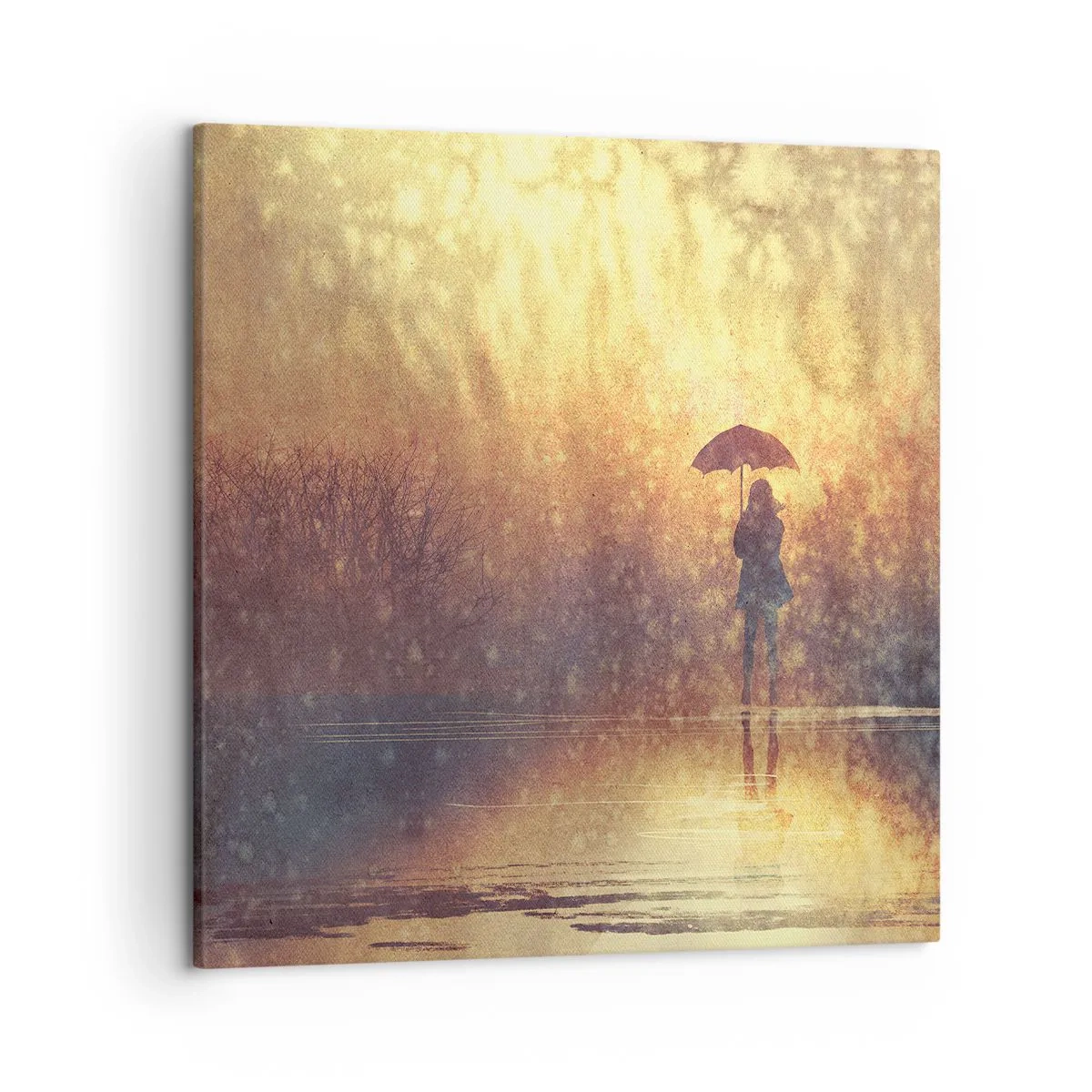 Impression sur toile - Image sur toile - Je sens que quelqu'un me regarde - 50x50 cm