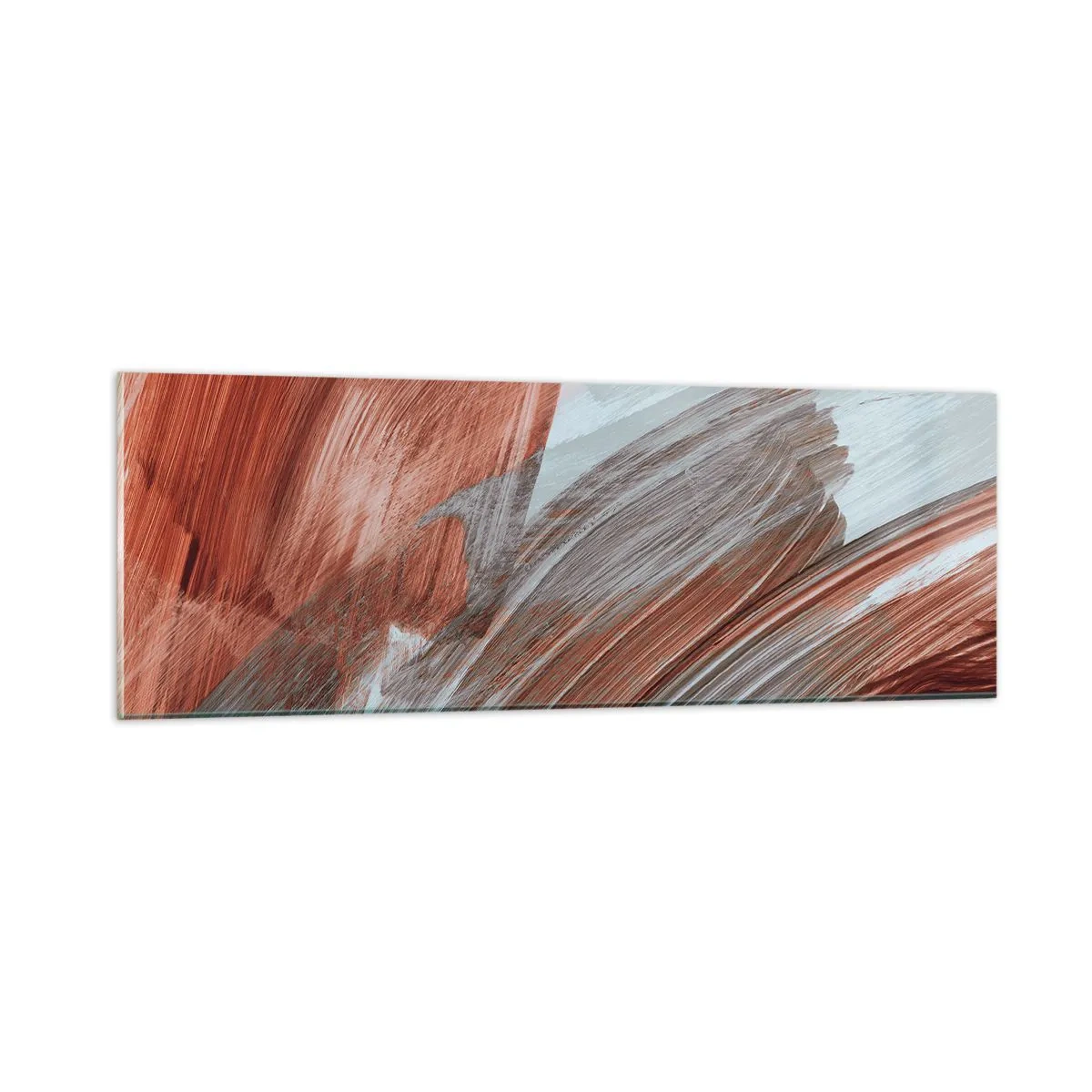Impression sur verre - Image sur verre - Abstraction venteuse et automnale - 90x30 cm