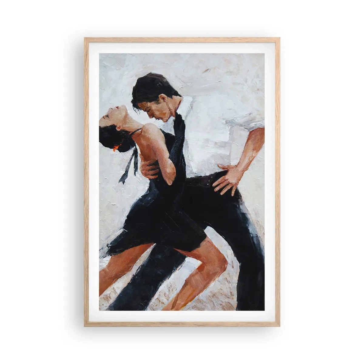 Affiche dans un chêne clair - Poster - Tango de mes rêves et pensées - 61x91 cm