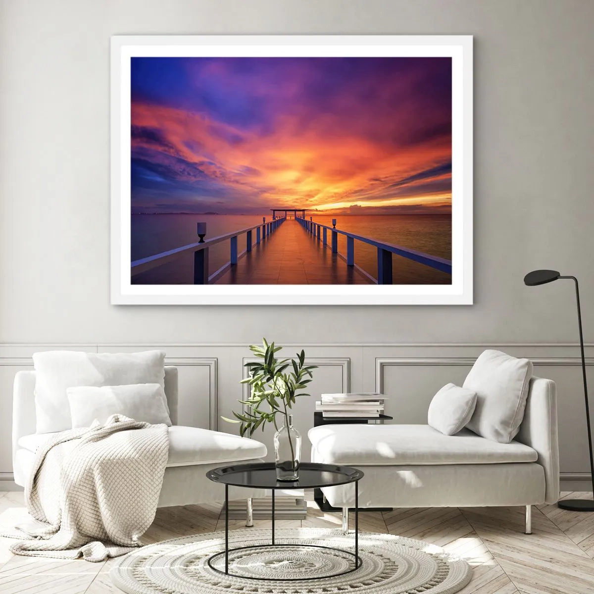 Affiche dans un cadre blanc - Poster - Sans fin - 100x70 cm