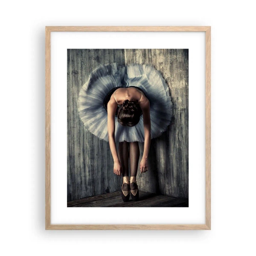 Affiche dans un chêne clair - Poster - Quand la musique s'arrête - 40x50 cm