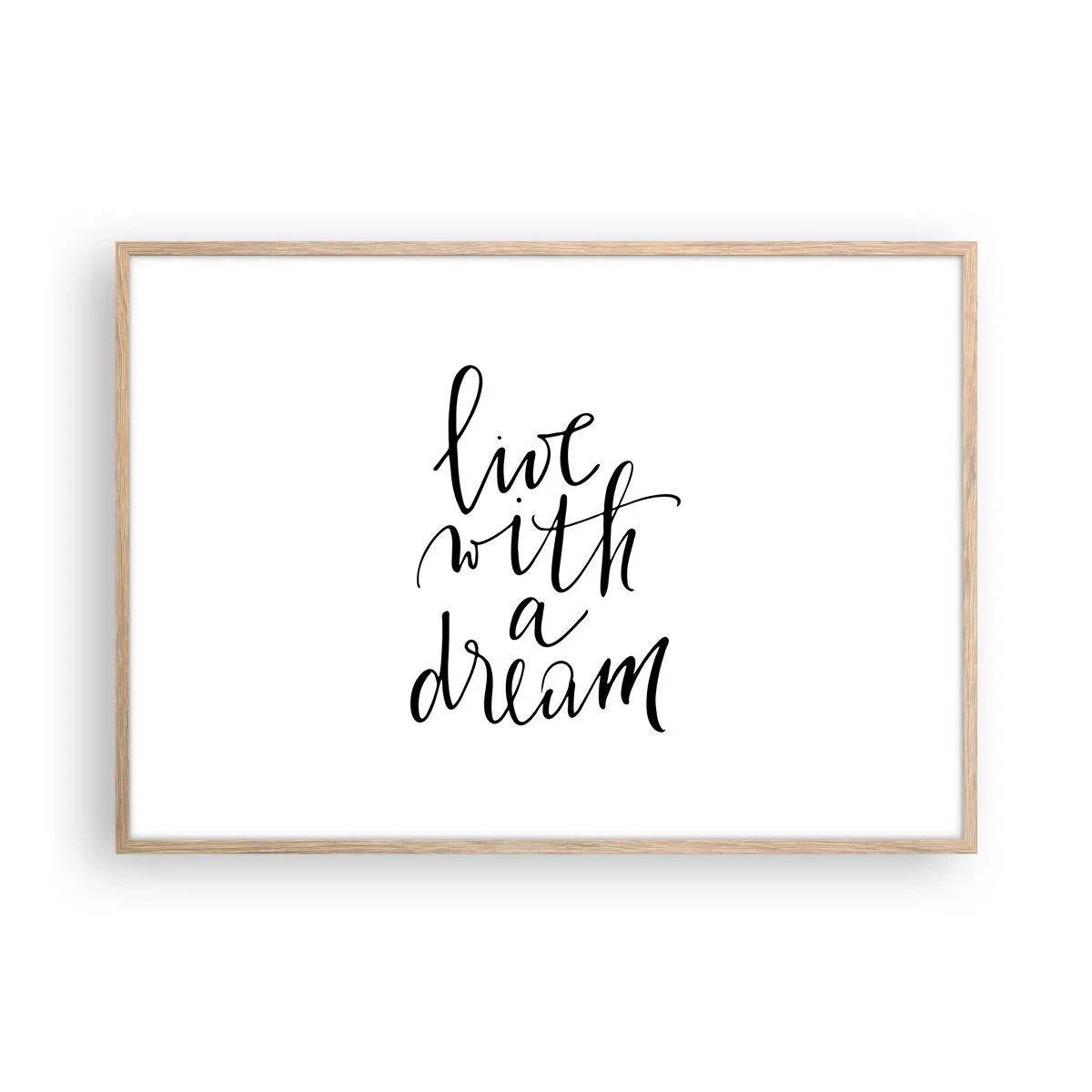 Affiche dans un chêne clair - Poster - Bien sur - 100x70 cm