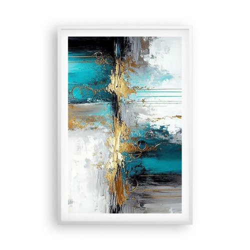 Affiche dans un cadre blanc - Poster - Tout coule - 61x91 cm