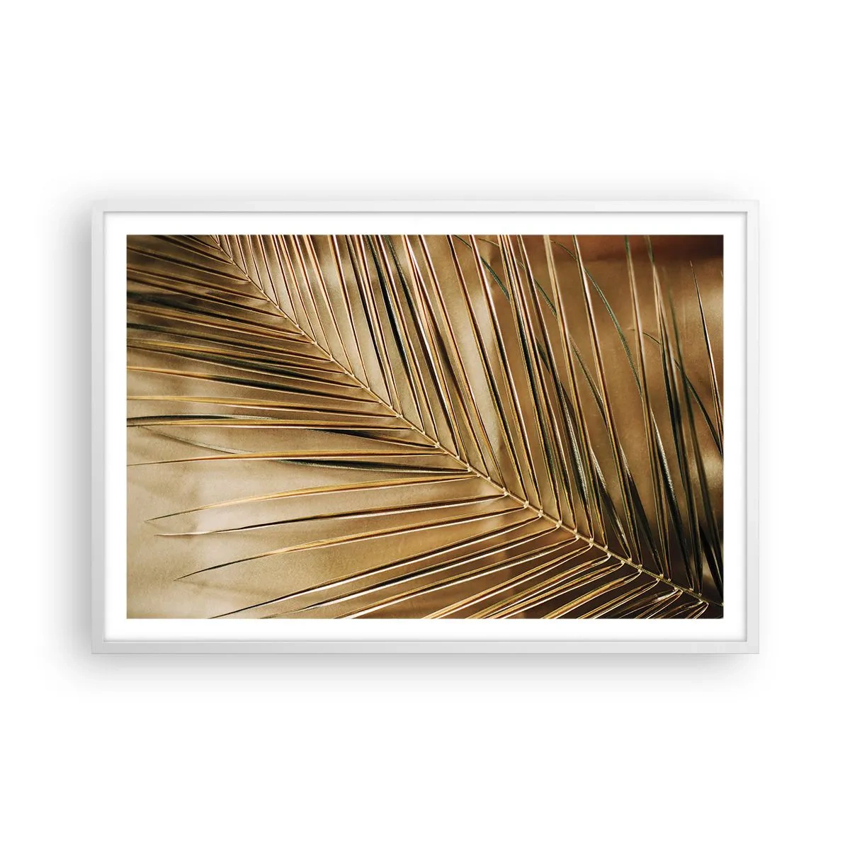 Affiche dans un cadre blanc - Poster - Colonnade naturelle - 91x61 cm