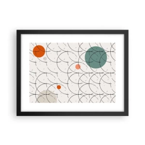 Affiche dans un cadre noir - Poster - Dans l'esprit pop art - 40x30 cm