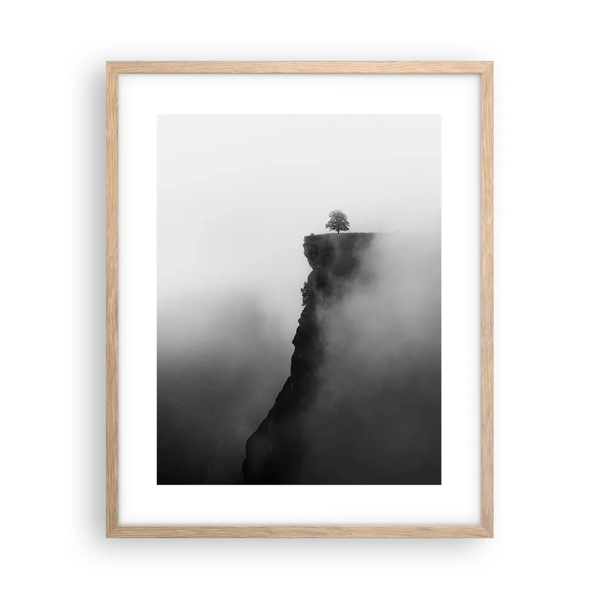 Affiche dans un chêne clair - Poster - Au bord du monde - 40x50 cm