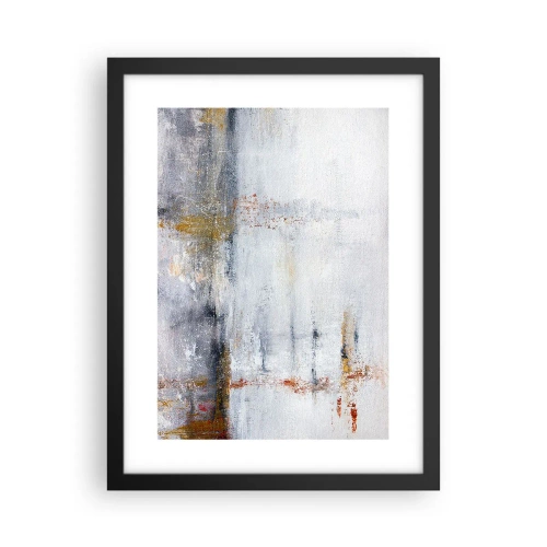 Affiche dans un cadre noir - Poster - Derrière l'air un rideau - 30x40 cm