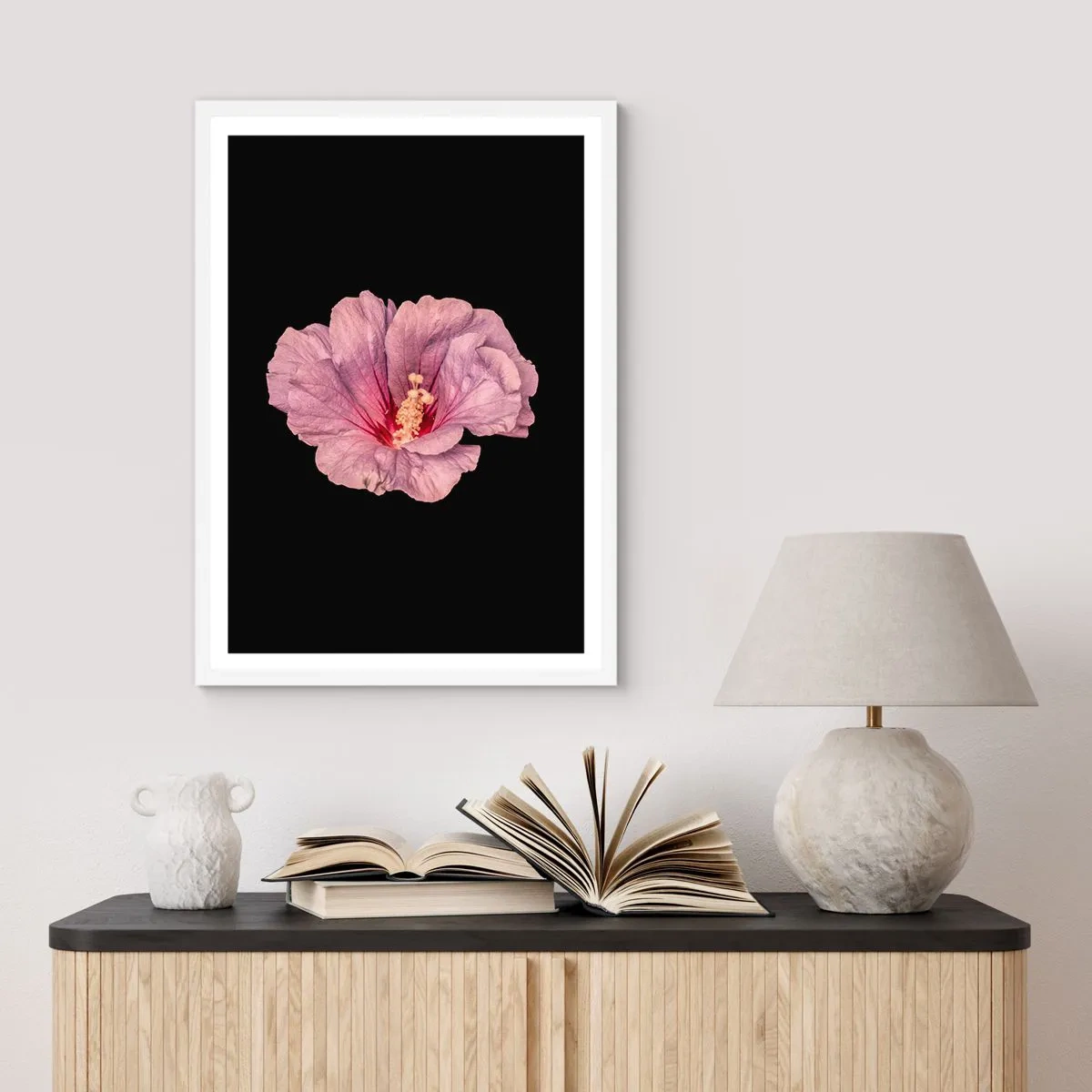 Affiche dans un cadre blanc - Poster - Directement au coeur - 30x40 cm