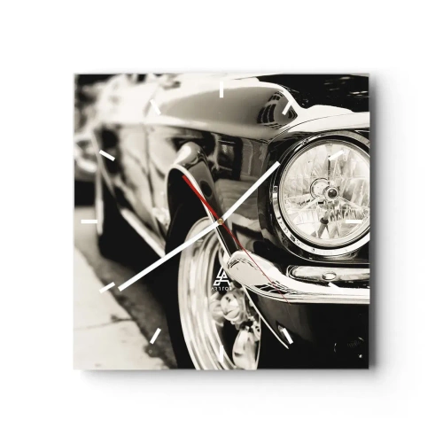Horloge murale - Pendule murale - Brillance permanente - 40x40 cm
