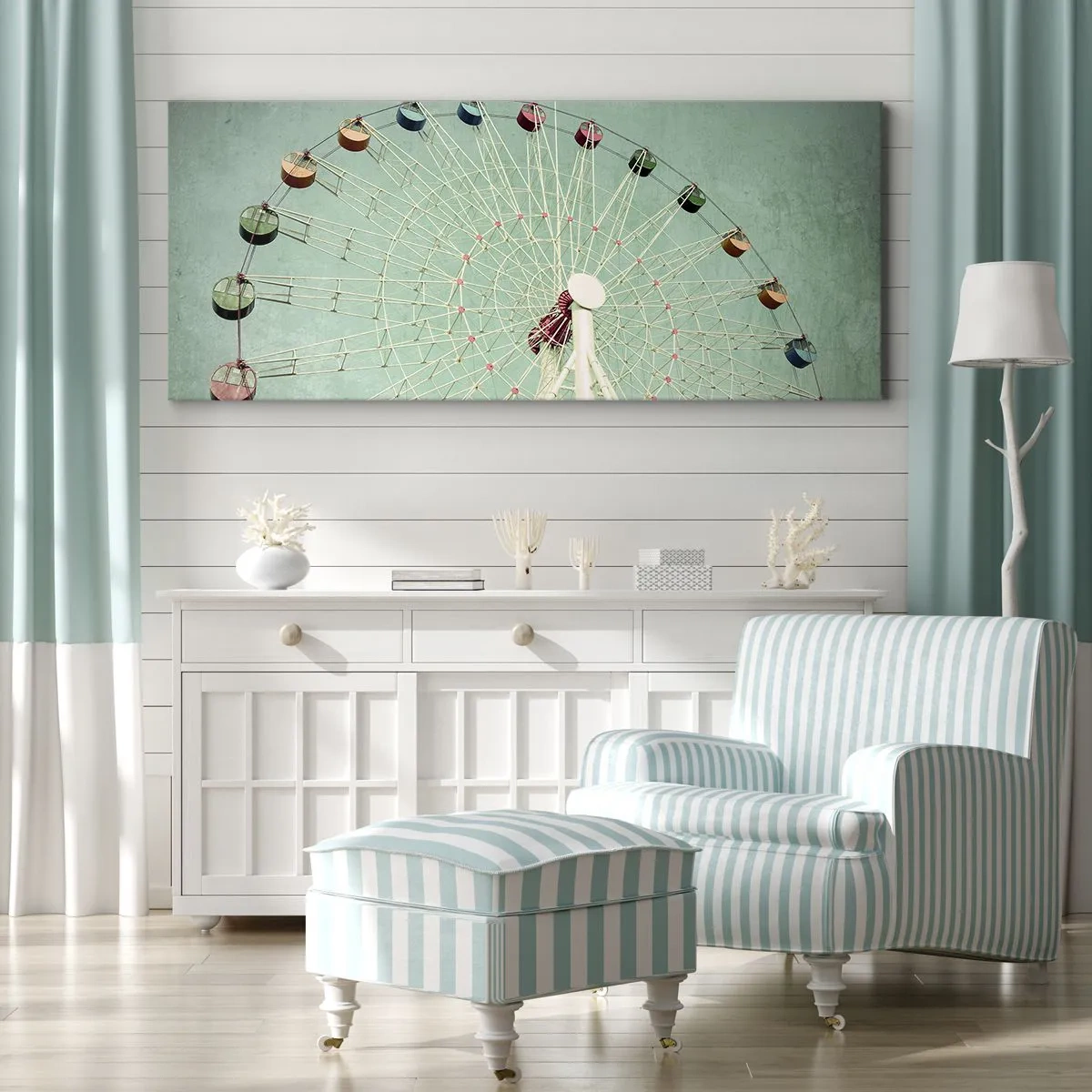 Impression sur toile - Image sur toile - Nous vous invitons à vous amuser - 100x40 cm