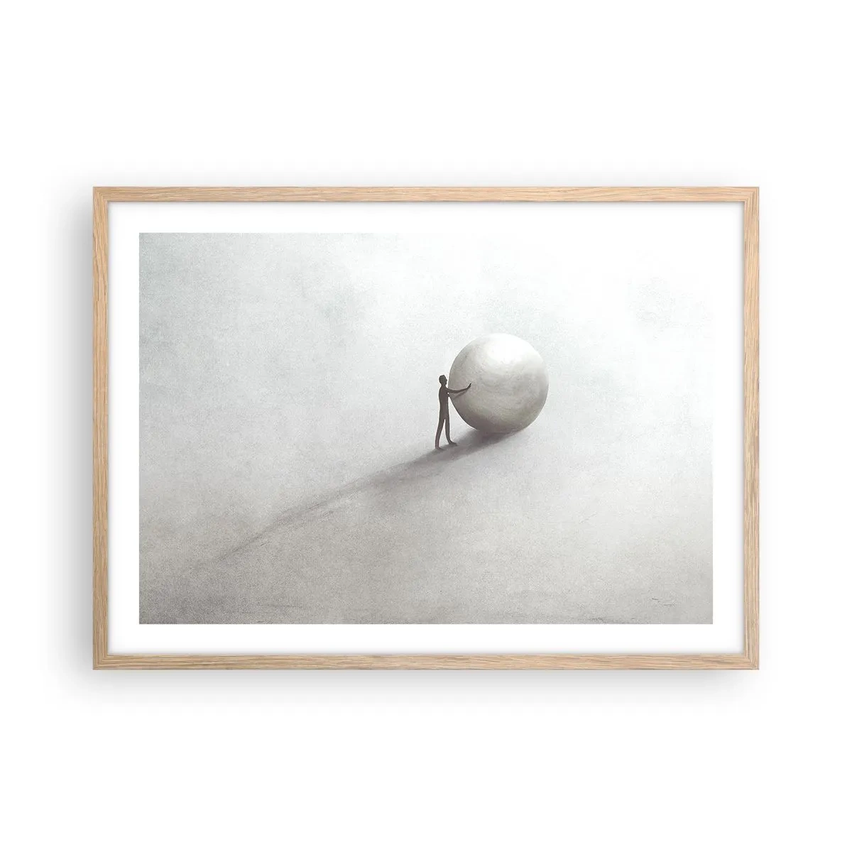 Affiche dans un chêne clair - Poster - Jeu de la vie - 70x50 cm