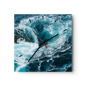 Horloge murale - Pendule murale - La porte vers le centre de la Terre - 40x40 cm