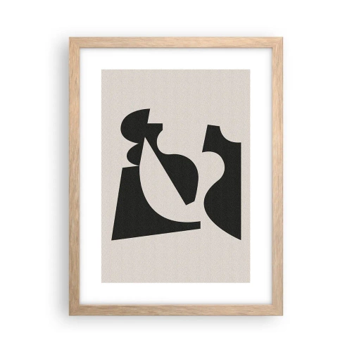 Affiche dans un chêne clair - Poster - À monter soi-même - 30x40 cm