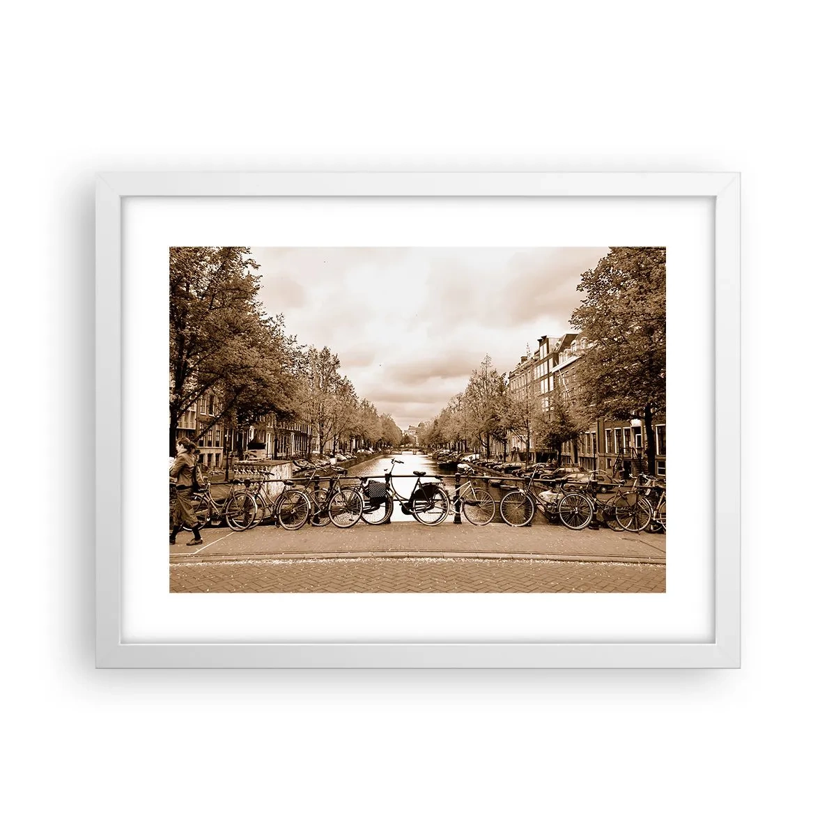 Affiche dans un cadre blanc - Poster - Ambiance hollandaise - 40x30 cm