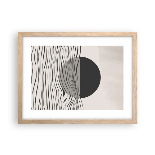 Affiche dans un chêne clair - Poster - Demi composition - 40x30 cm