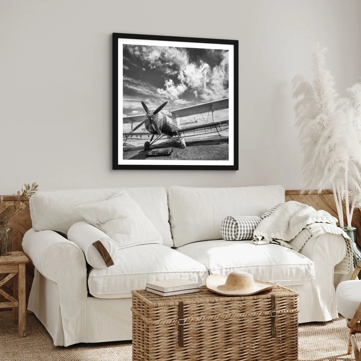 Affiche dans un cadre noir - Poster - Je suis impatient! - 40x40 cm