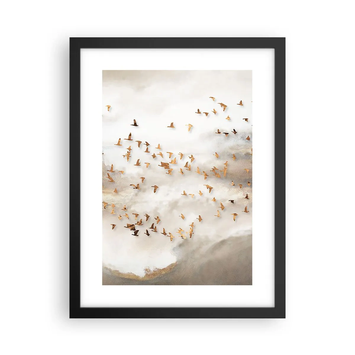 Affiche dans un cadre noir - Poster - Il est l'heure… - 30x40 cm