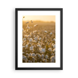 Affiche dans un cadre noir - Poster - Champ moelleux - 30x40 cm