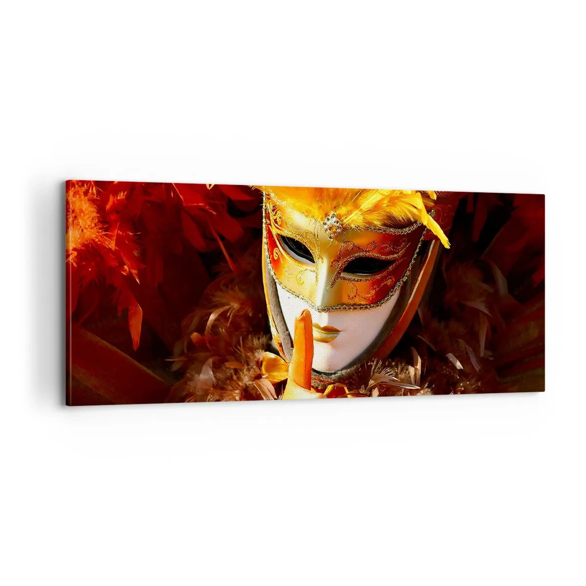 Impression sur toile - Image sur toile - Le secret est une partie du jeu - 100x40 cm