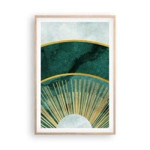 Affiche dans un chêne clair - Poster - Un autre système solaire - 61x91 cm