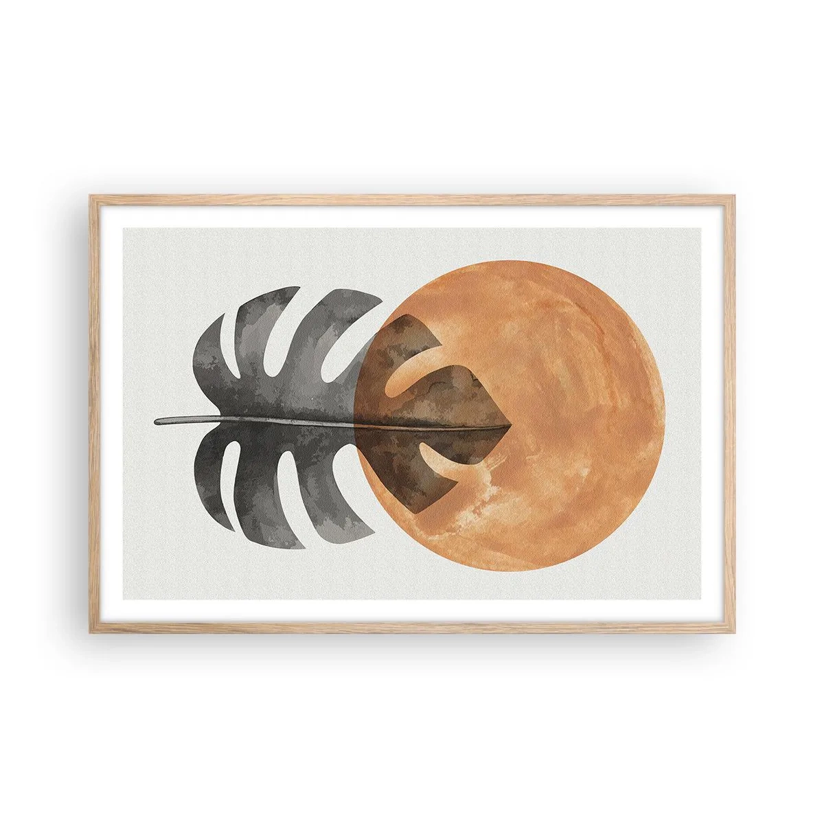 Affiche dans un chêne clair - Poster - Toujours le soleil - 91x61 cm