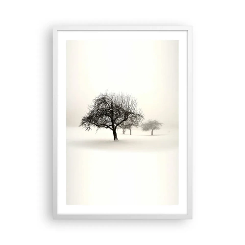 Affiche dans un cadre blanc - Poster - Un rêve hivernal - 50x70 cm