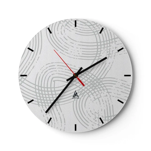 Horloge murale - Pendule murale - Il n'y a pas de chemin droit - 40x40 cm