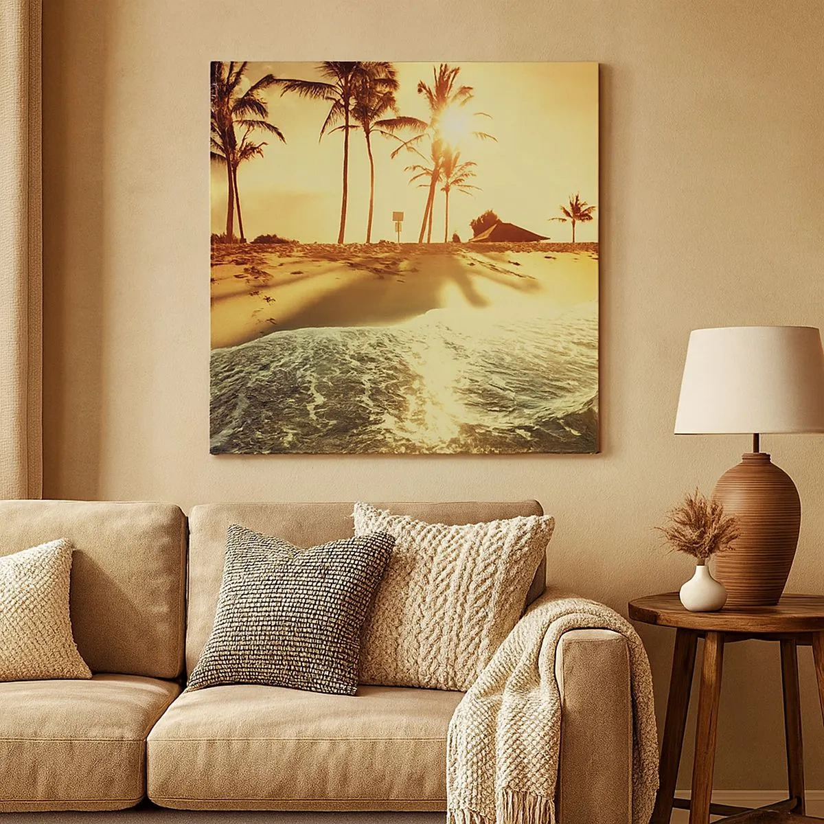 Impression sur toile - Image sur toile - Après-midi californien - 30x30 cm