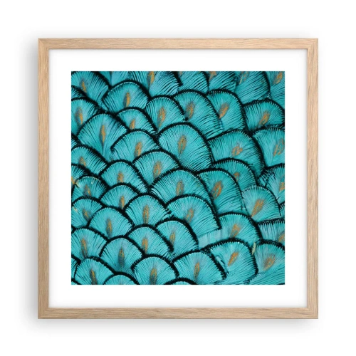 Affiche dans un chêne clair - Poster - Le grand gala des plumes - 40x40 cm