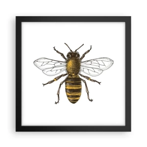 Affiche dans un cadre noir - Poster - Belle et bonne - 30x30 cm