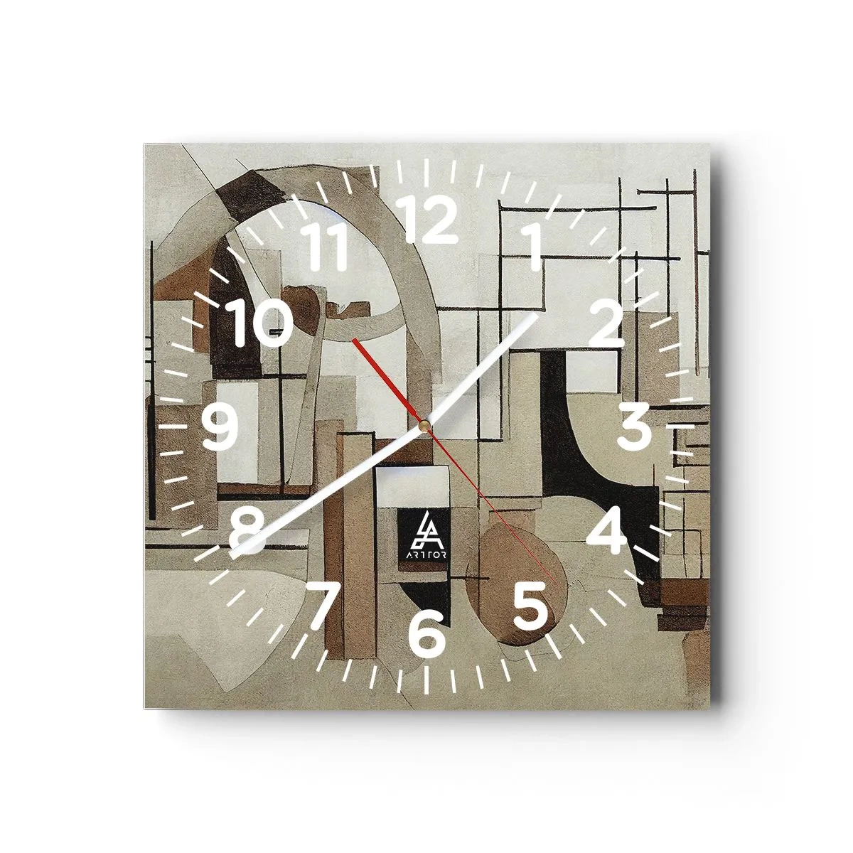 Horloge murale - Pendule murale - Paysage urbain 2.0 - 40x40 cm