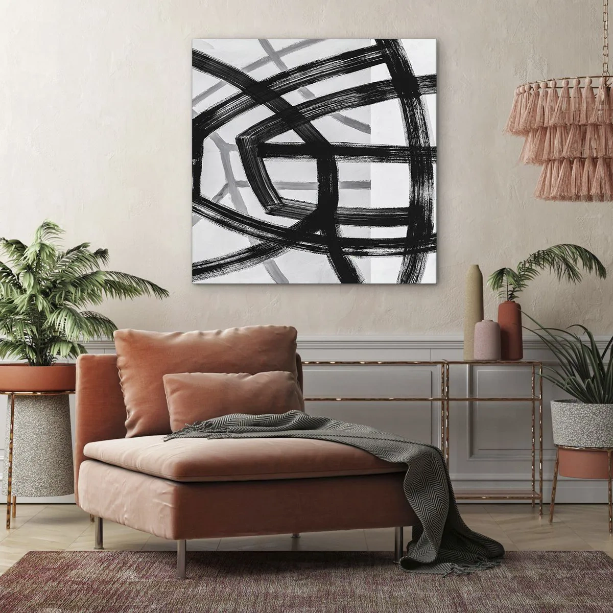 Impression sur toile - Image sur toile - Profondeur du bâtiment - 40x40 cm