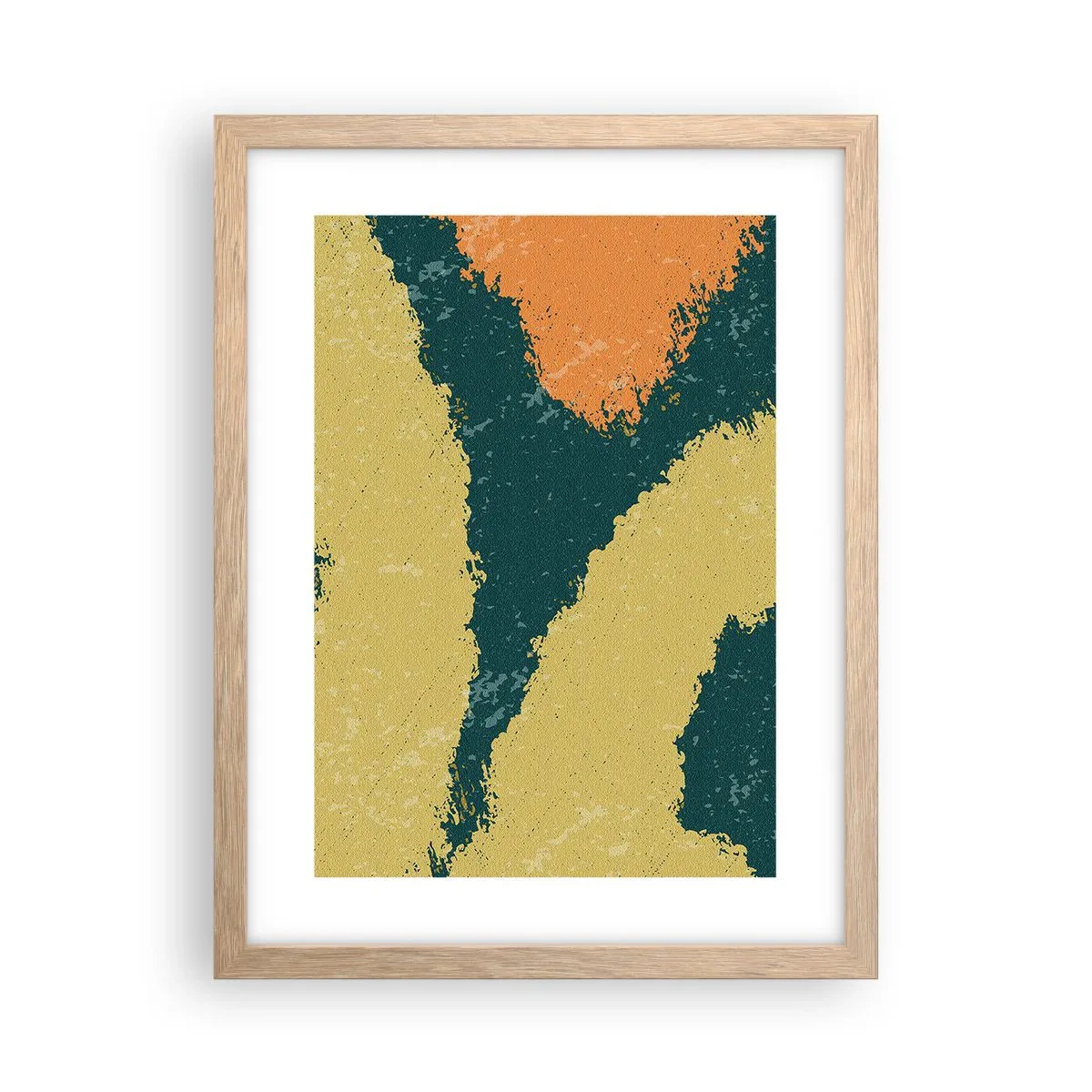 Affiche dans un chêne clair - Poster - Abstraction – mouvement lent - 30x40 cm