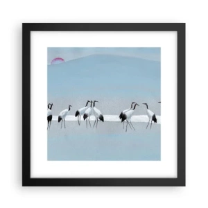 Affiche dans un cadre noir - Poster - Après une chaude journée - 30x30 cm