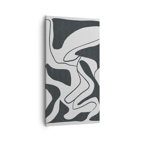 Impression sur toile - Image sur toile - Amusement de labyrinthe abstrait - 55x100 cm