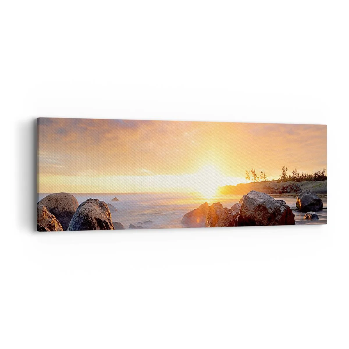 Impression sur toile - Image sur toile - Brise lumineuse du soir - 90x30 cm