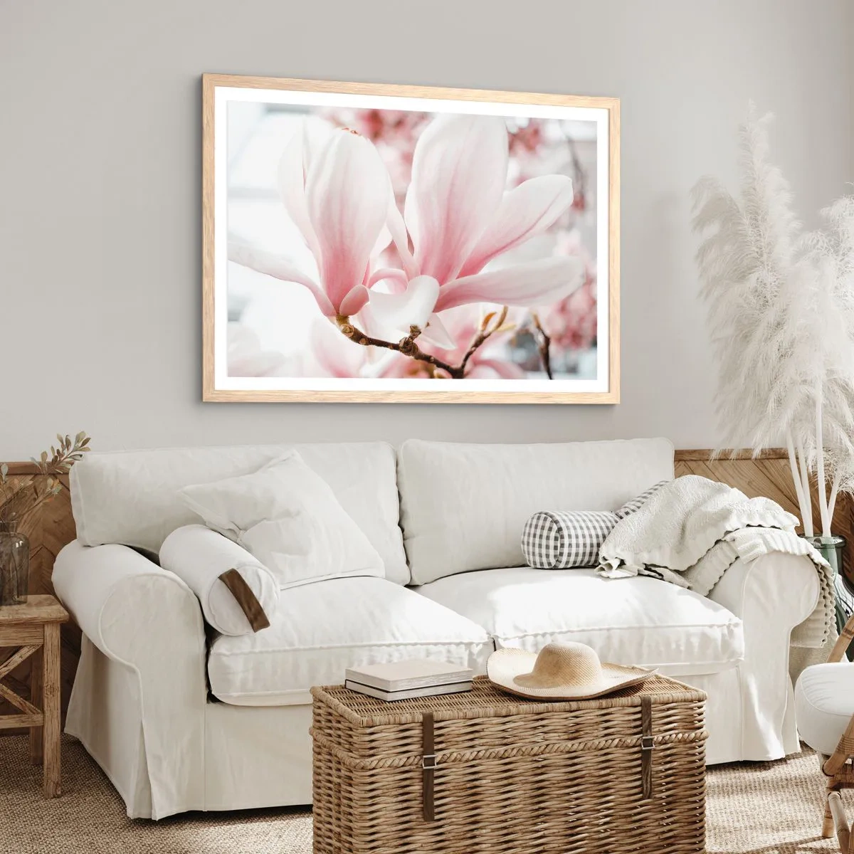 Affiche dans un chêne clair - Poster - Abondance de tendresse - 40x30 cm