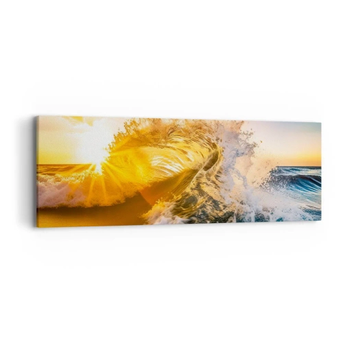 Impression sur toile - Image sur toile - S'amuser dans le sable - 90x30 cm