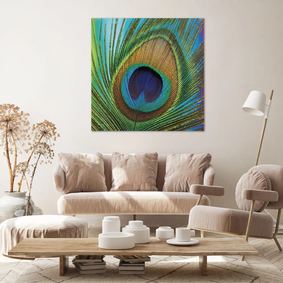 Impression sur toile - Image sur toile - Les yeux dans les yeux - 60x60 cm