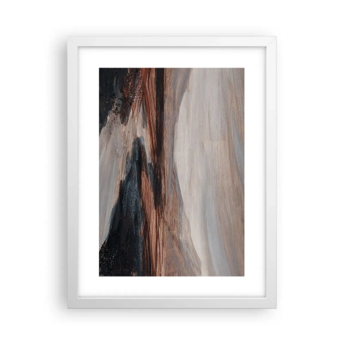 Affiche dans un cadre blanc - Poster - Une vallée tranquille - 30x40 cm