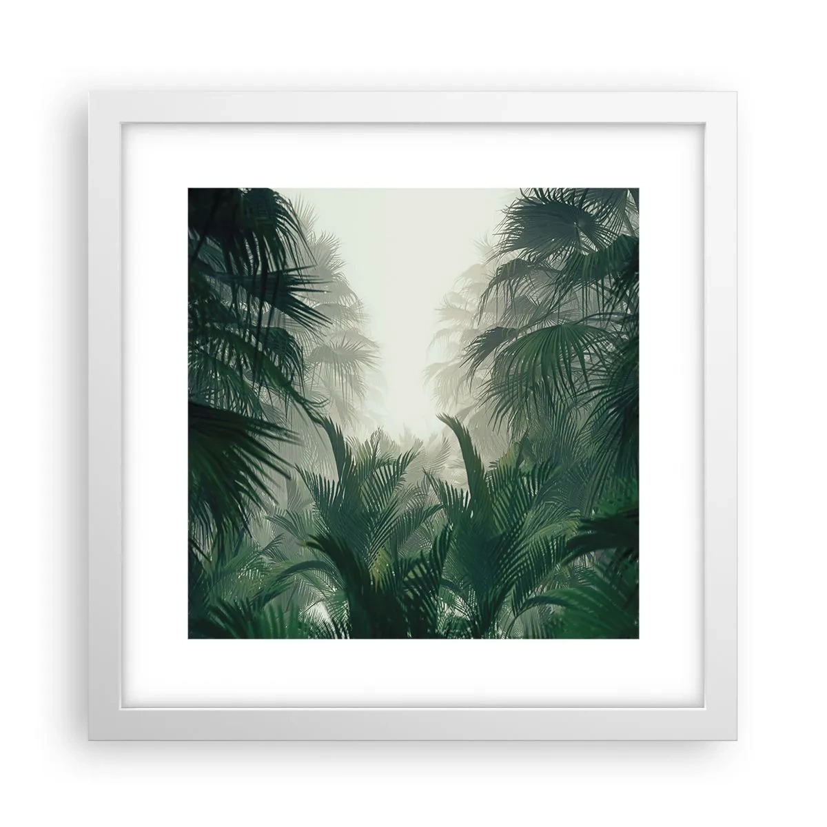 Affiche dans un cadre blanc - Poster - Secret tropical - 30x30 cm