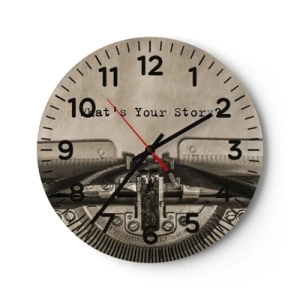 Horloge murale - Pendule murale - Réponds-moi - 30x30 cm