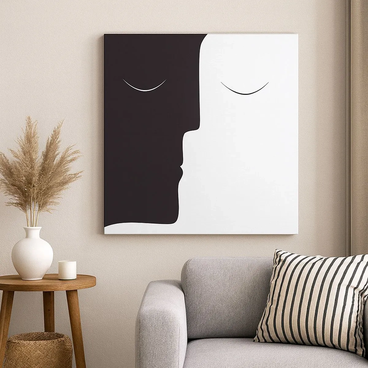 Impression sur toile - Image sur toile - Unité des contraires - 30x30 cm