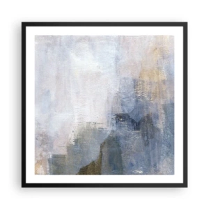 Affiche dans un cadre noir - Poster - Tonalités et accords de couleur - 60x60 cm