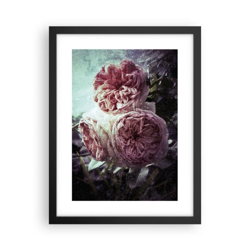 Affiche dans un cadre noir - Poster - Dans une ambiance romantique - 30x40 cm