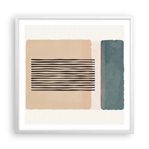 Affiche dans un cadre blanc - Poster - Tout est en ordre - 60x60 cm