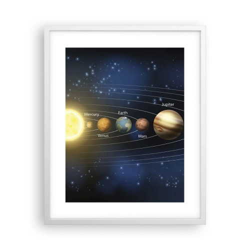 Affiche dans un cadre blanc - Poster - L'une des dix - 40x50 cm