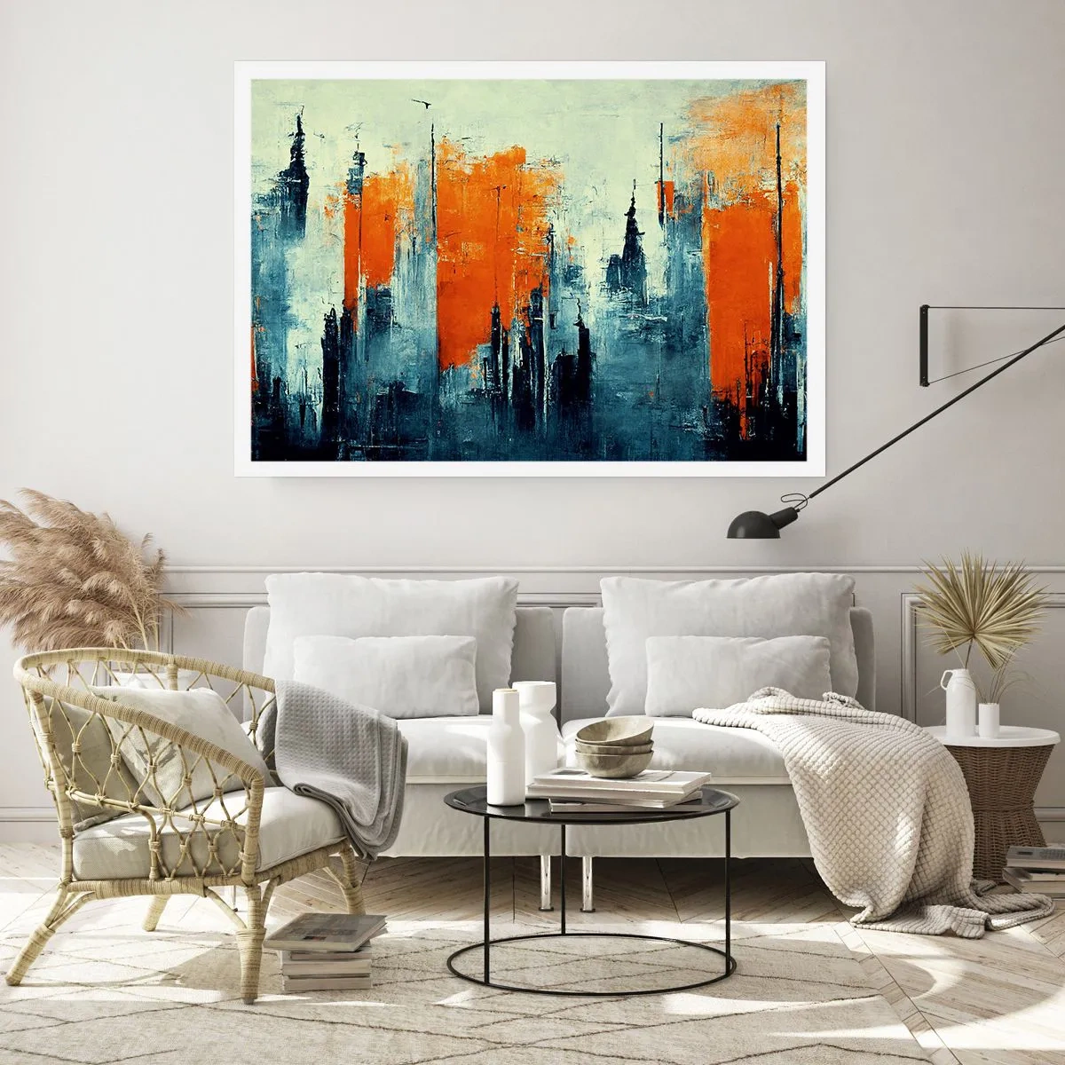 Affiche - Poster - Paysage moderne - 40x30 cm
